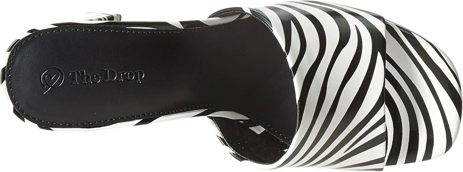 The Drop Women's Pattie High Block-Heeled Mule Sandal