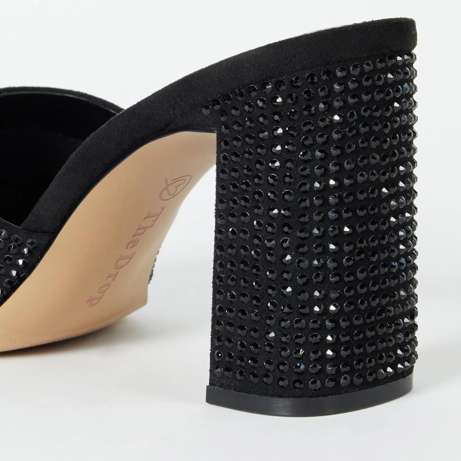 The Drop Women's Pattie High Block-Heeled Mule Sandal