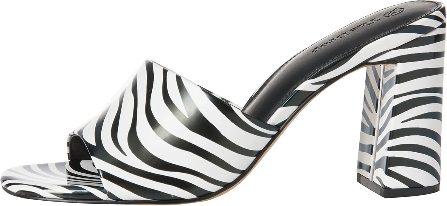 The Drop Women's Pattie High Block-Heeled Mule Sandal