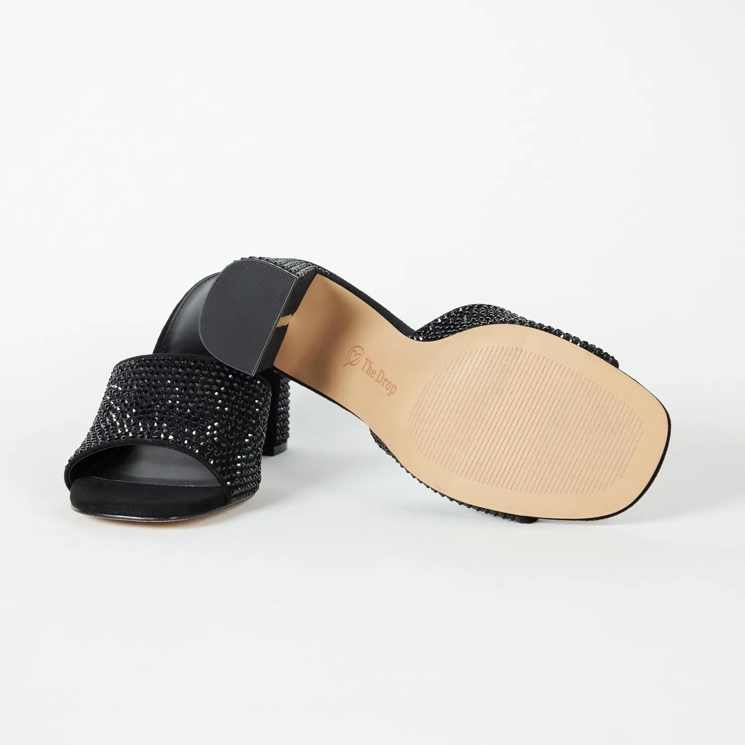 The Drop Women's Pattie High Block-Heeled Mule Sandal