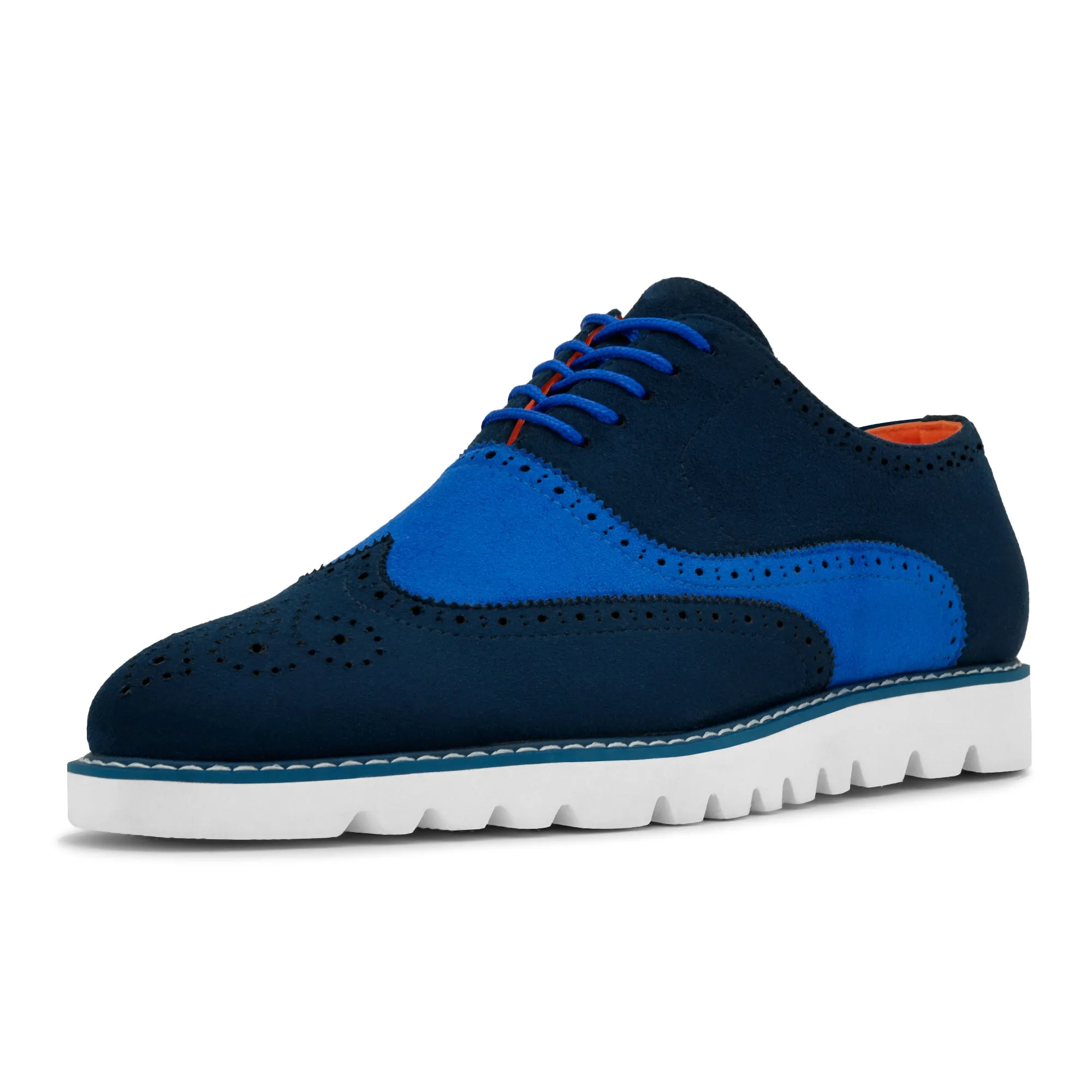 The Paragon TAYNO Suede Lace Up Wingtip Oxford Sneaker