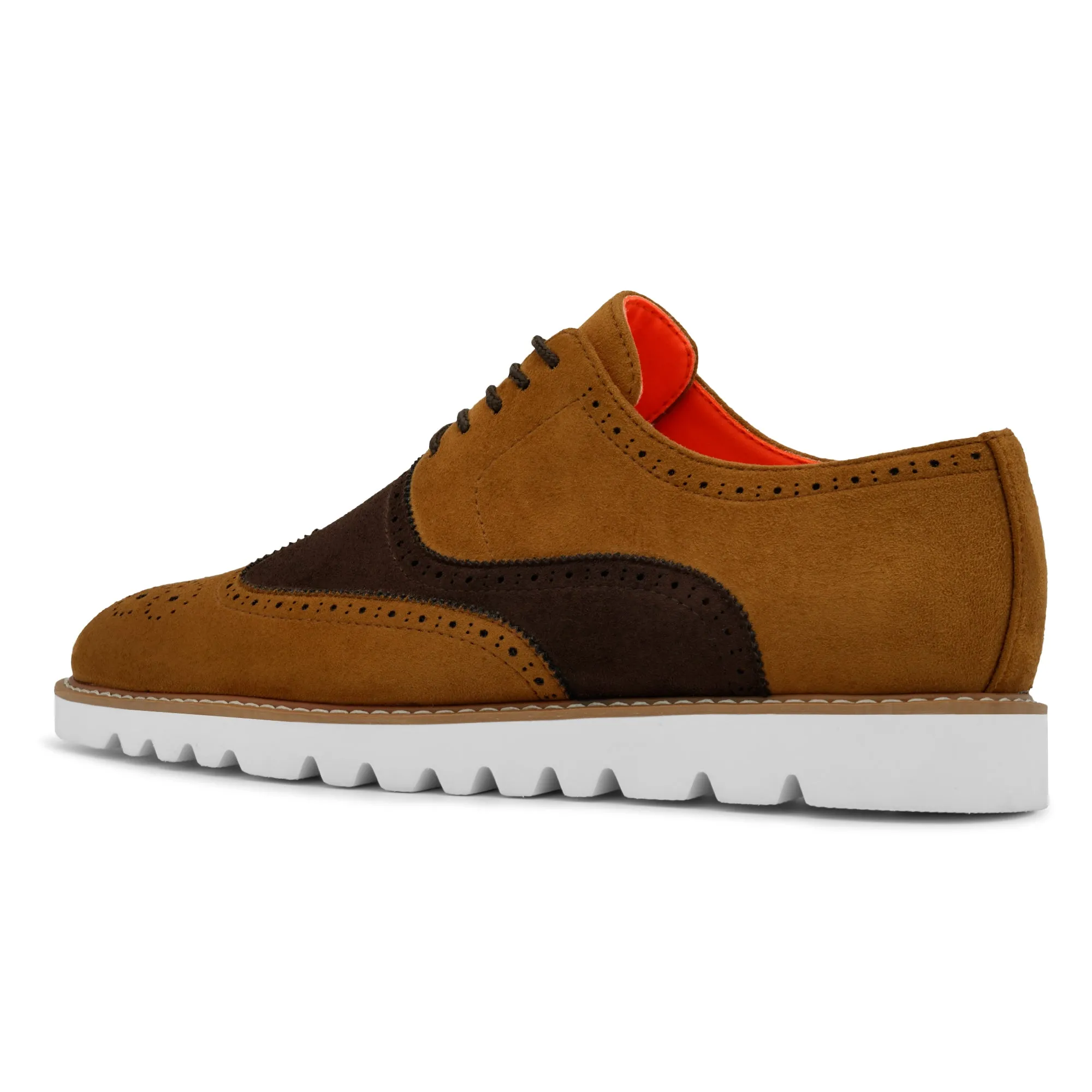 The Paragon TAYNO Suede Lace Up Wingtip Oxford Sneaker