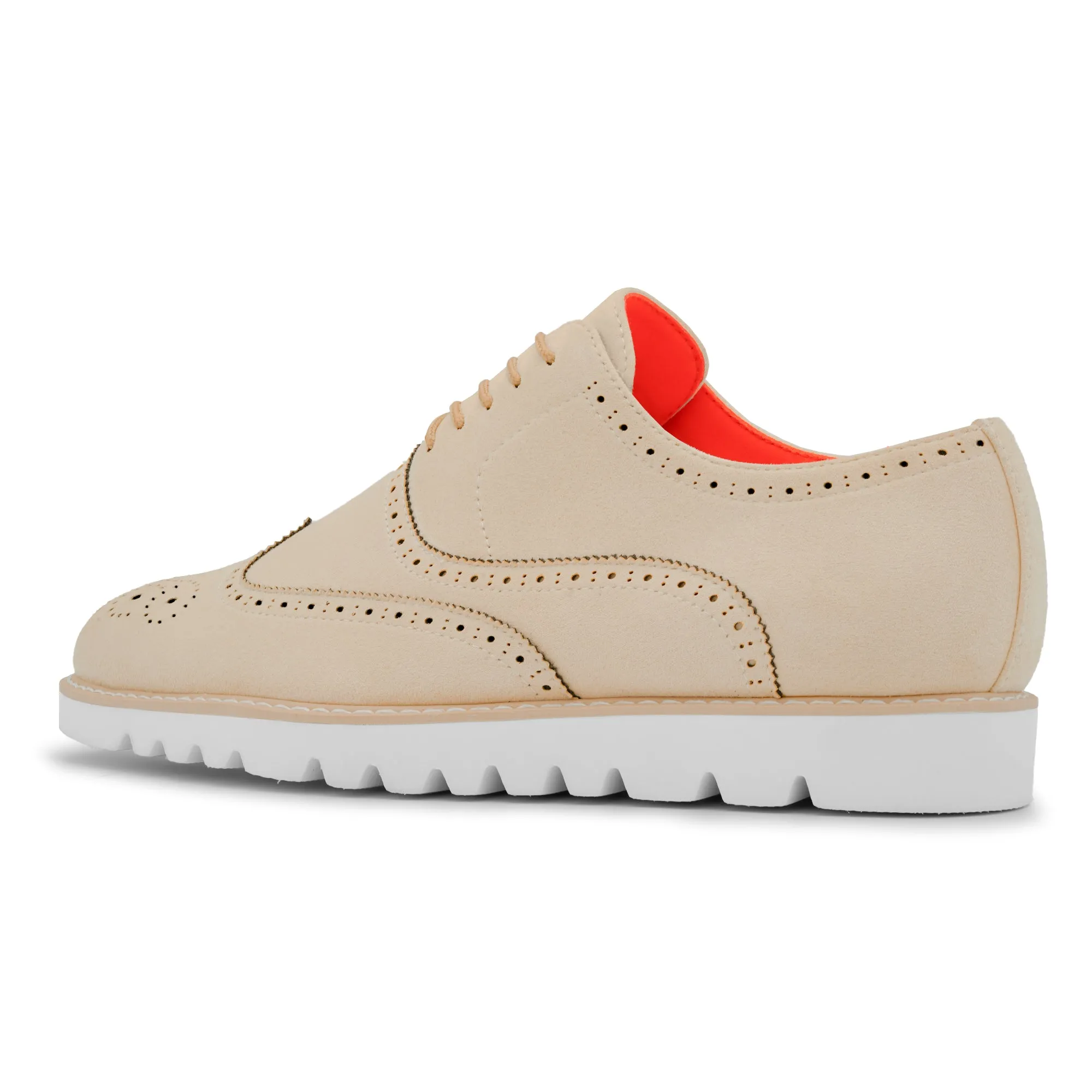 The Paragon TAYNO Suede Lace Up Wingtip Oxford Sneaker
