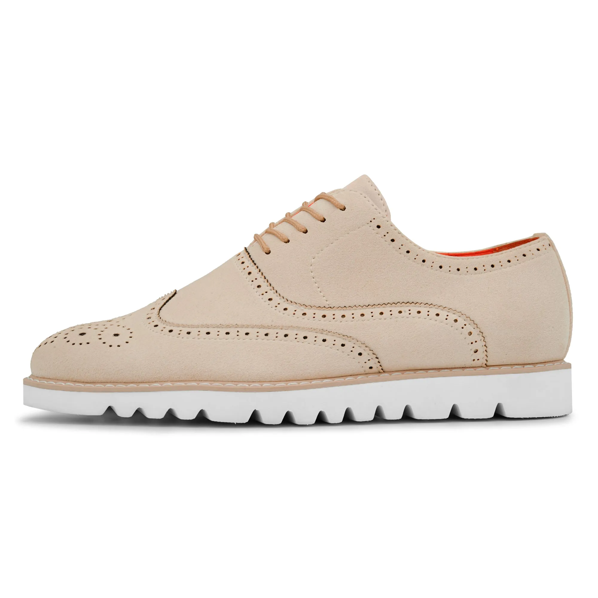 The Paragon TAYNO Suede Lace Up Wingtip Oxford Sneaker