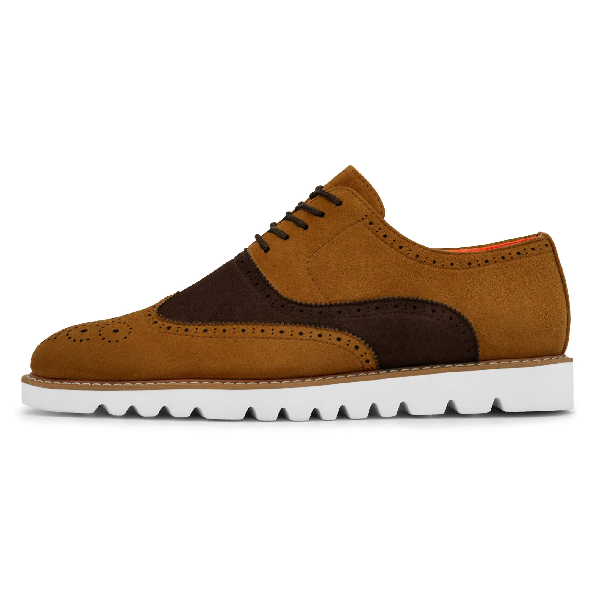 The Paragon TAYNO Suede Lace Up Wingtip Oxford Sneaker