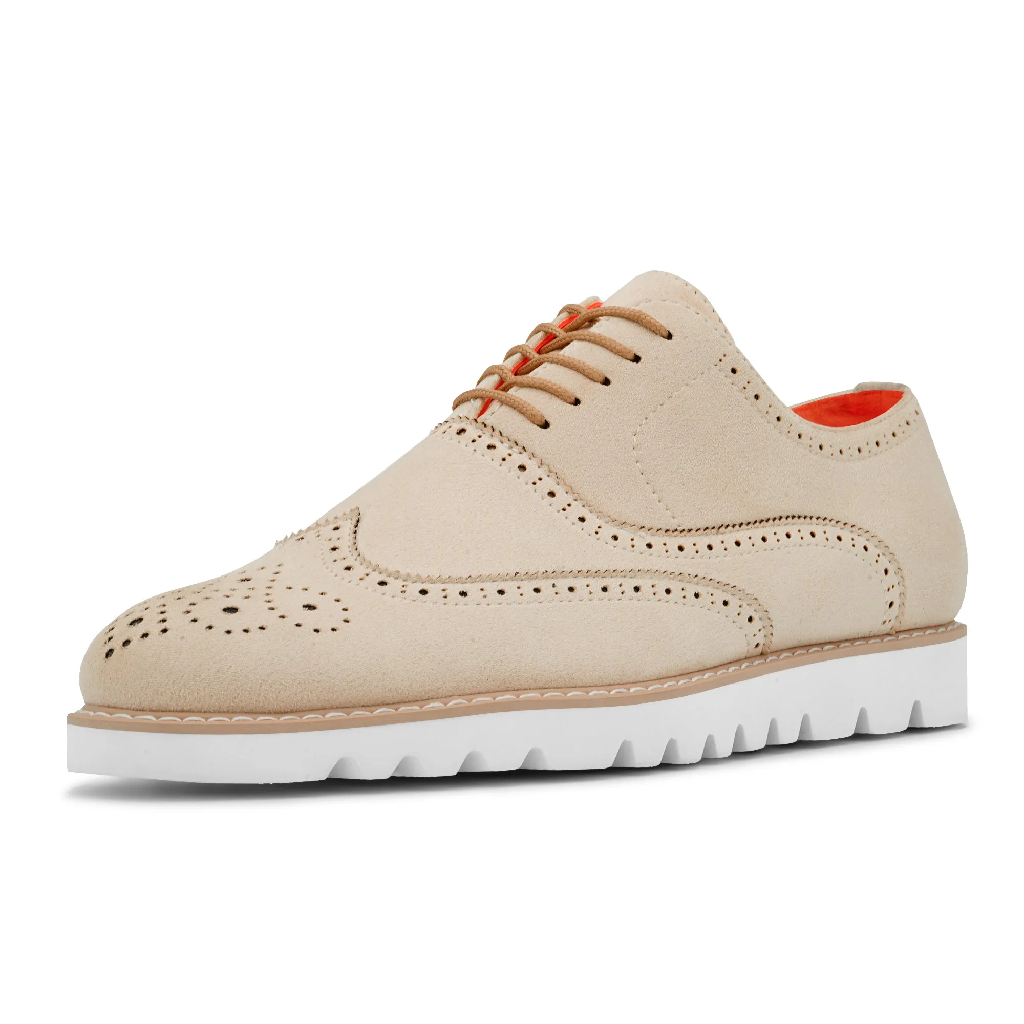 The Paragon TAYNO Suede Lace Up Wingtip Oxford Sneaker