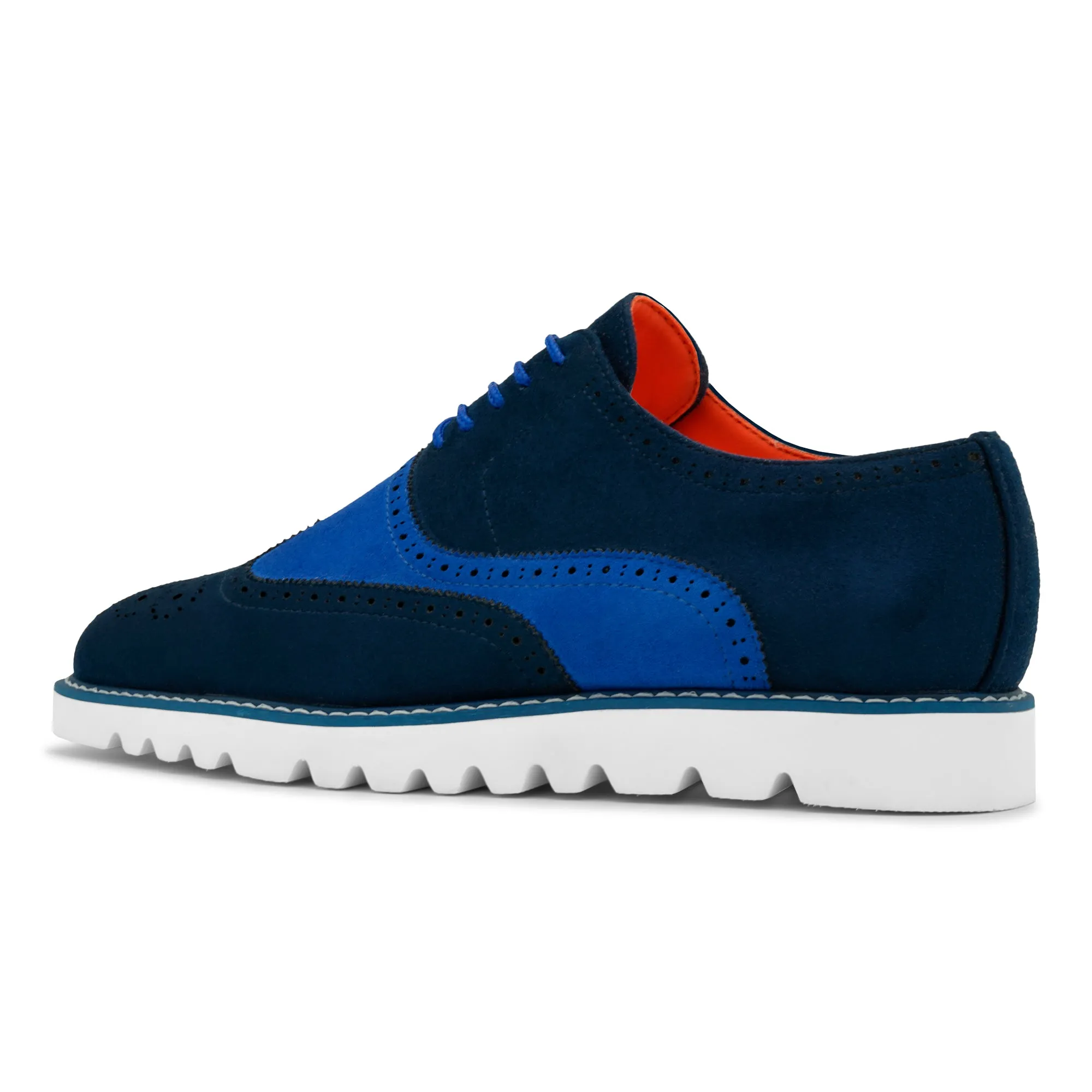 The Paragon TAYNO Suede Lace Up Wingtip Oxford Sneaker