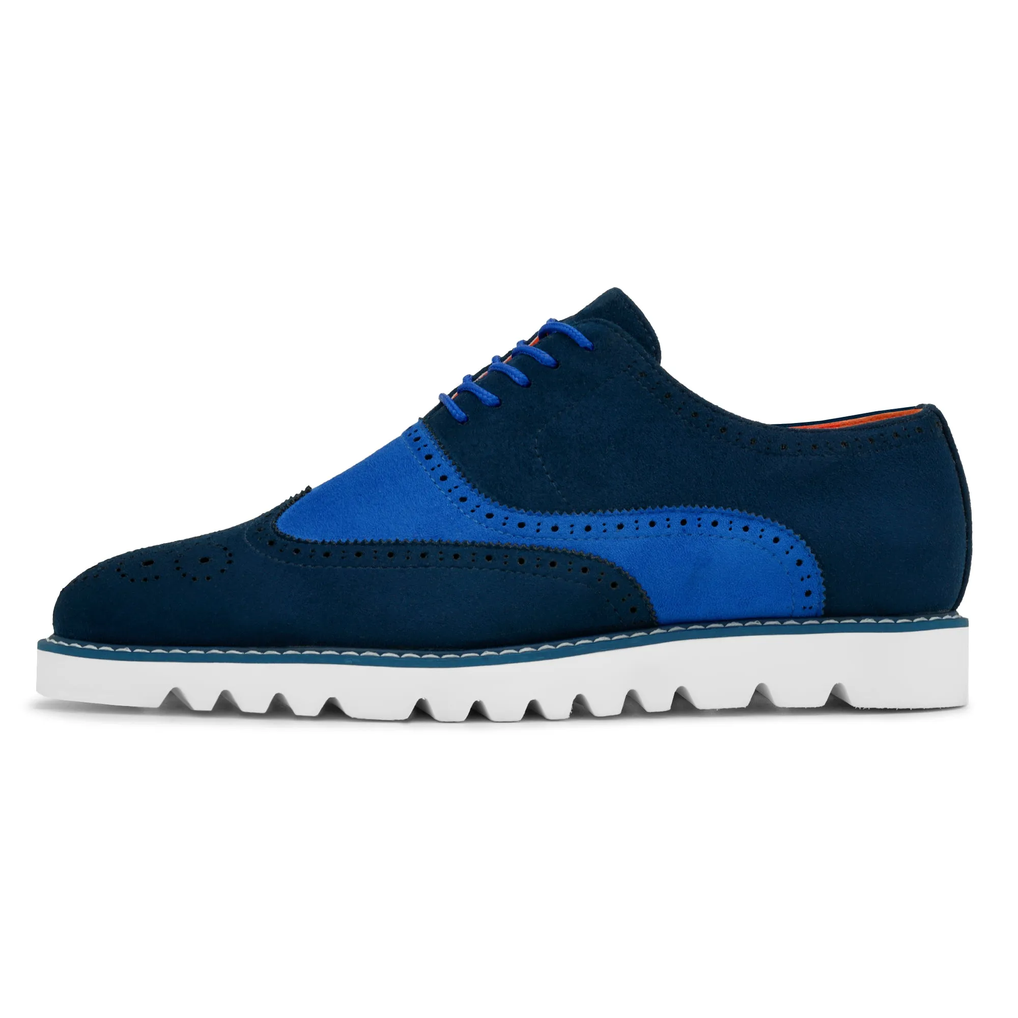 The Paragon TAYNO Suede Lace Up Wingtip Oxford Sneaker