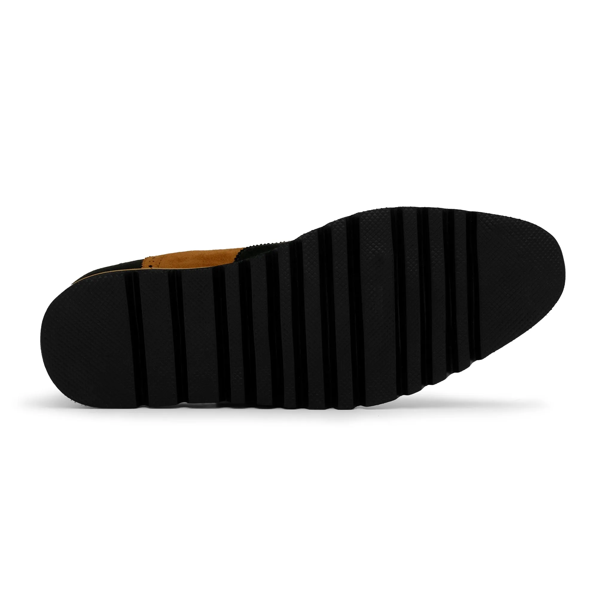 The Paragon TAYNO Suede Lace Up Wingtip Oxford Sneaker