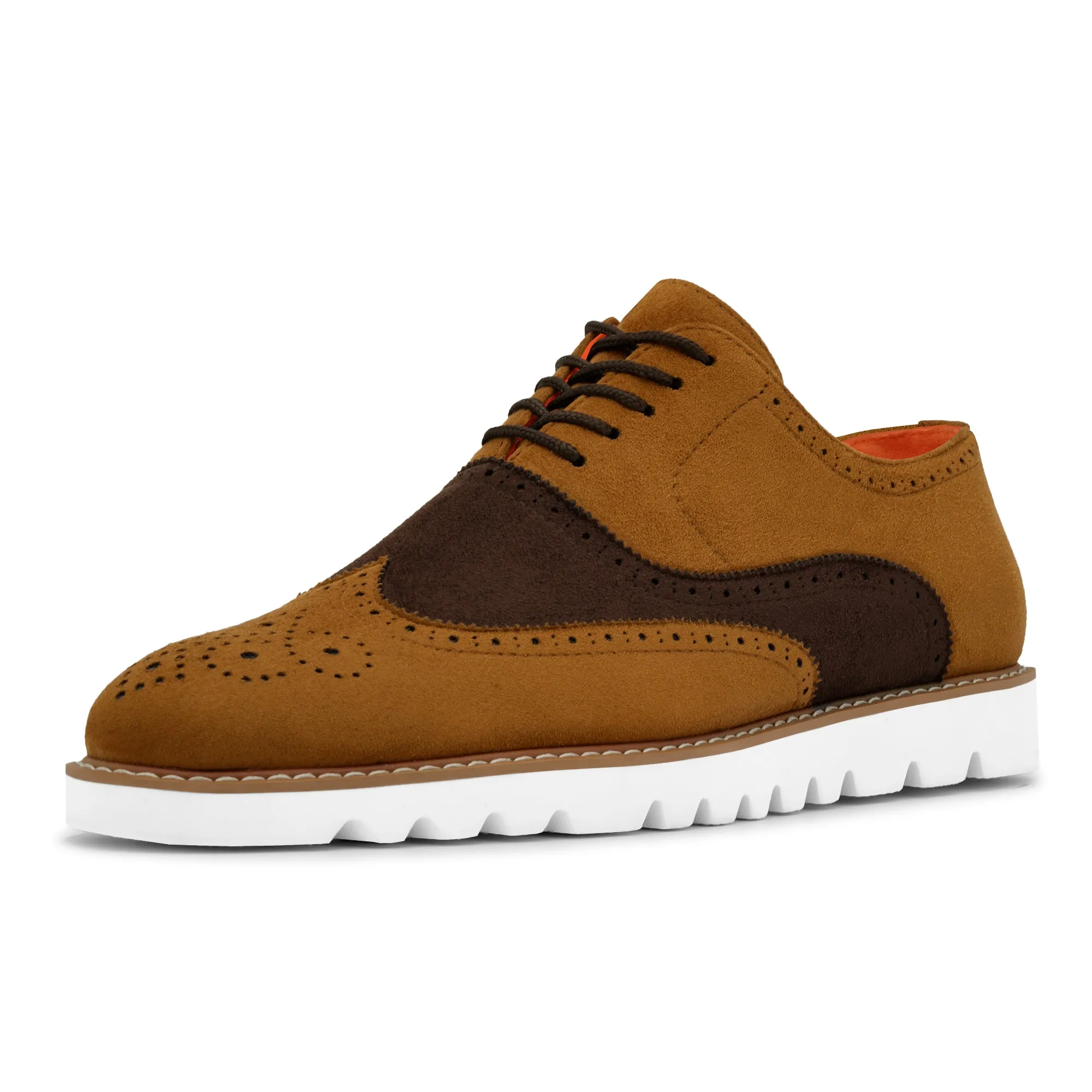 The Paragon TAYNO Suede Lace Up Wingtip Oxford Sneaker