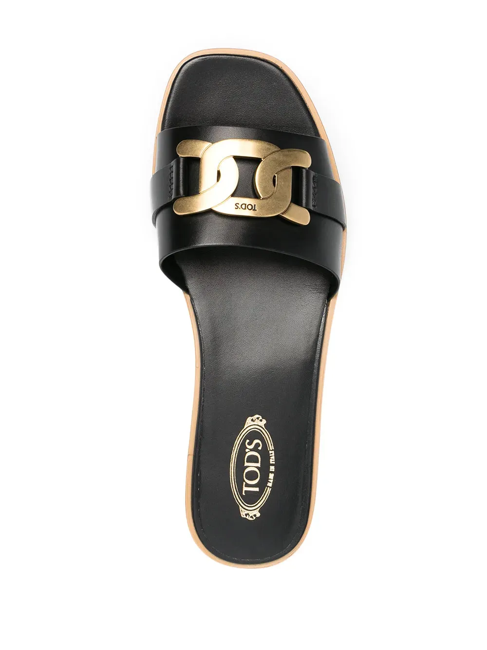 Tod's Fascia Catena Sandal Black