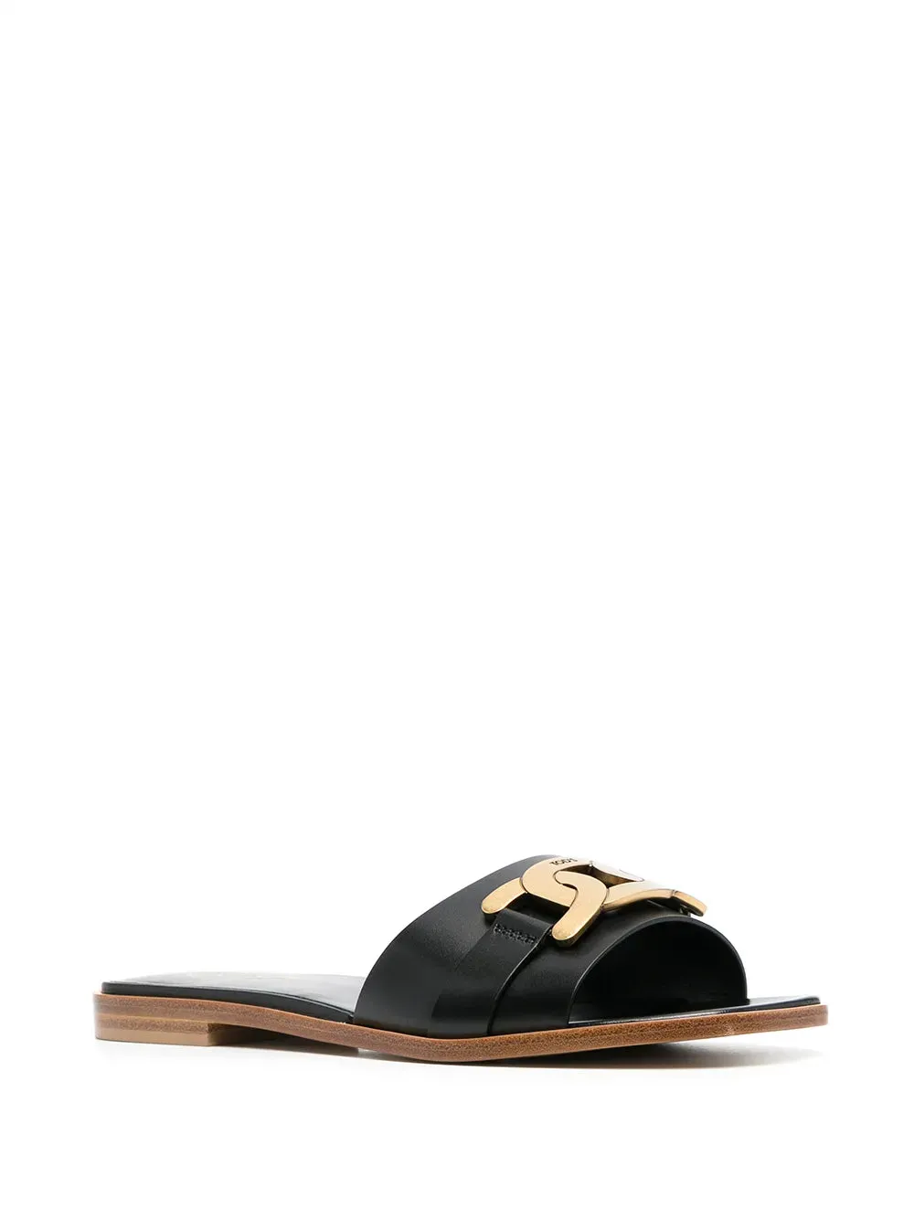 Tod's Fascia Catena Sandal Black