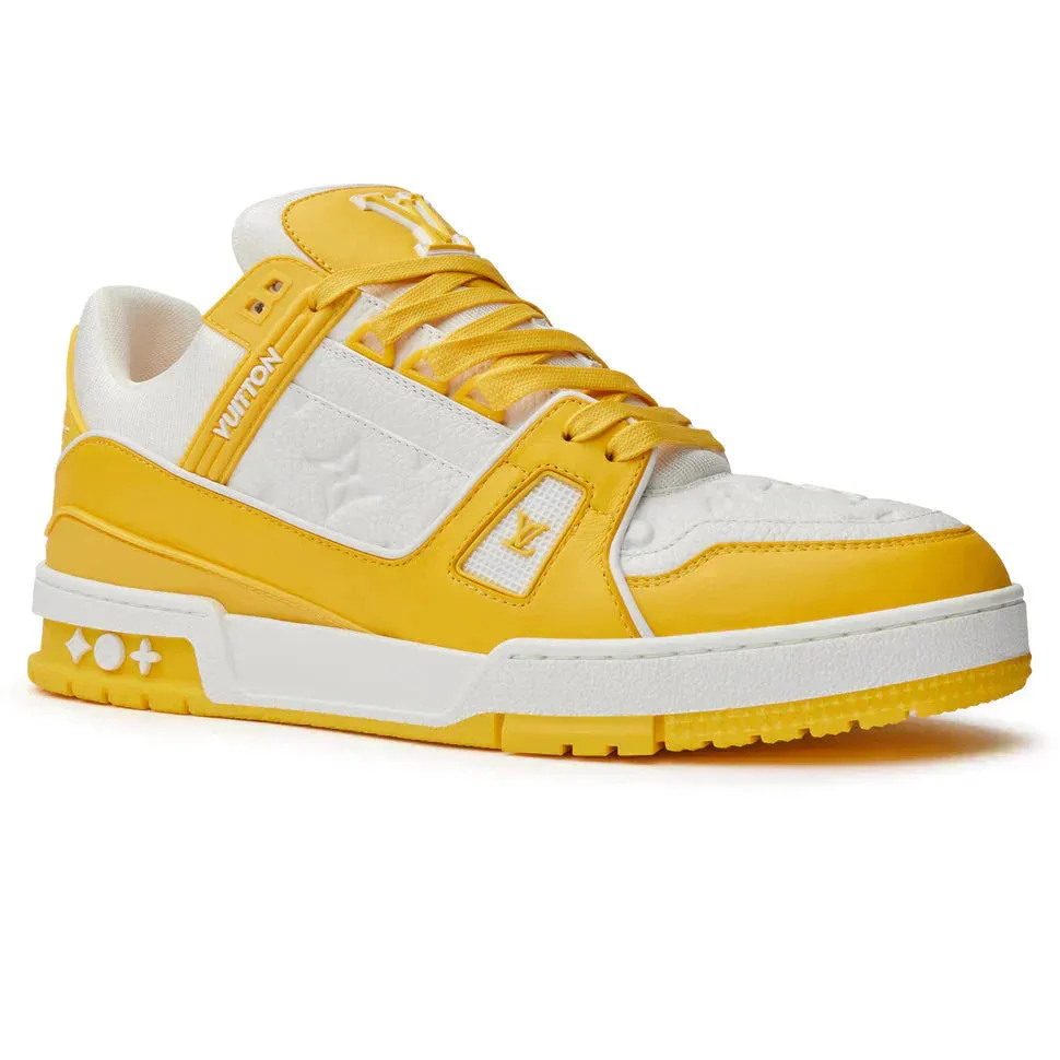 Top-tier High-demand Louis LV ‘Bright Yellow’ Trainer Vuitton Sneaker