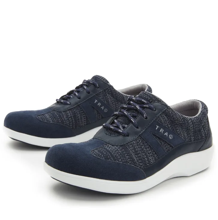 Traq by Alegria Rhythmiq Navy Women's Sneakers RYT-5410
