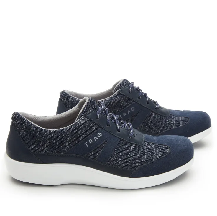 Traq by Alegria Rhythmiq Navy Women's Sneakers RYT-5410