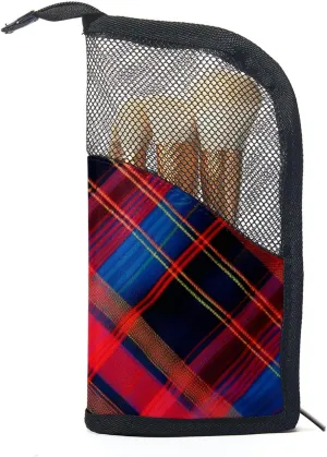 Travel Makeup Bag,Travel Toiletry Bag for Women,Classic Stripe Red Plaid,Cosmetic Travel Bag