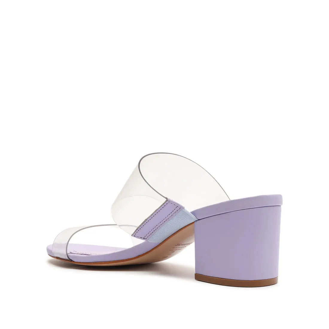 Unbeatable price Strap On Clear Open Schutz Block Victorie Mid Toe Smoky Grape Sandals Slip Versatile Heel