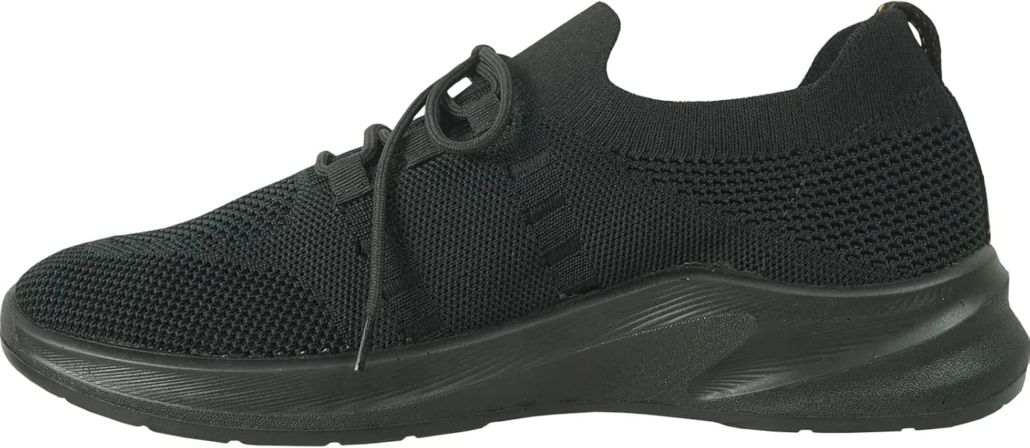 VANGELO Professional Slip Resistant Men Work Sneaker Shoe for Food Service Health Care Nurse Nick and Jimmy Black