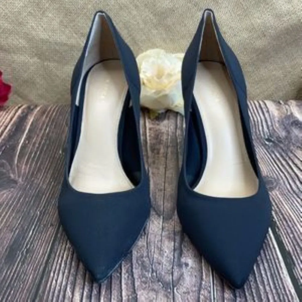 VIA SPIGA Black Cloe Pointed Toe Pump 7.5M