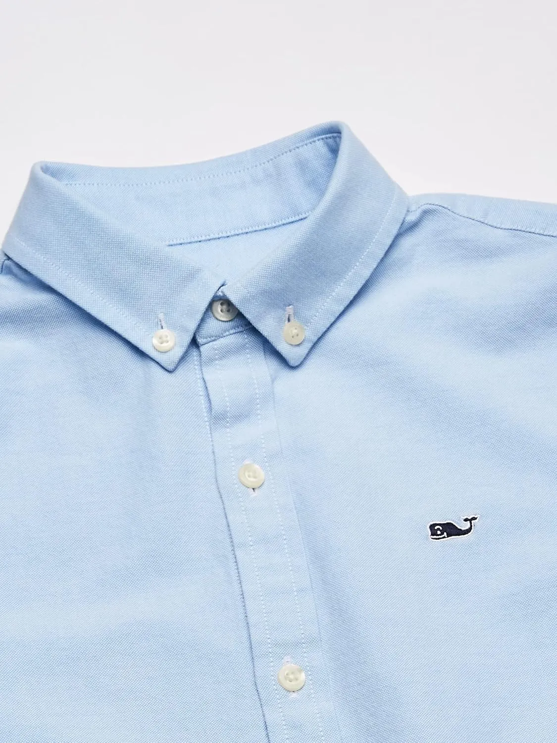 vineyard vines Boy's Oxford Long Sleeve Whale Shirt