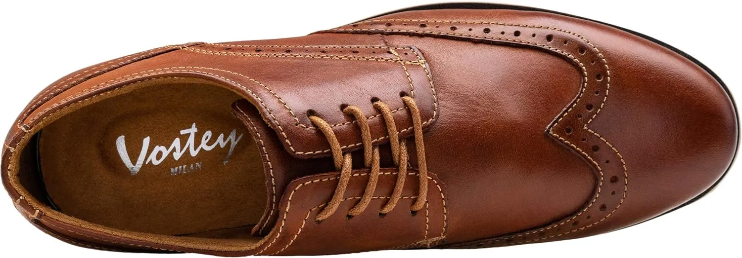 Vostey Men's Dress Shoes Leather Casual Dress Shoes for Men Leather Business Oxford Shoes for Men