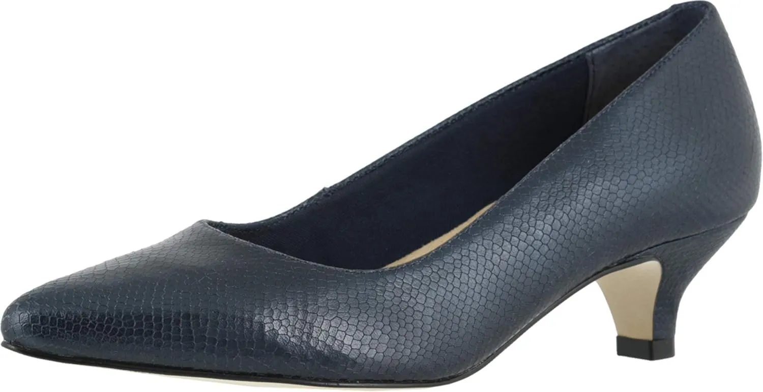 Walking Cradles Bobbi Navy/Snakeskin Leather 10.5 WW (EE)