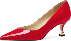 Women Low Kitten Heels Women's Dressy Pumps Pointed Closed Toe Elegant Wedding Pumps Formal Work Office Comfortable Shoes Classic Pumps for Women