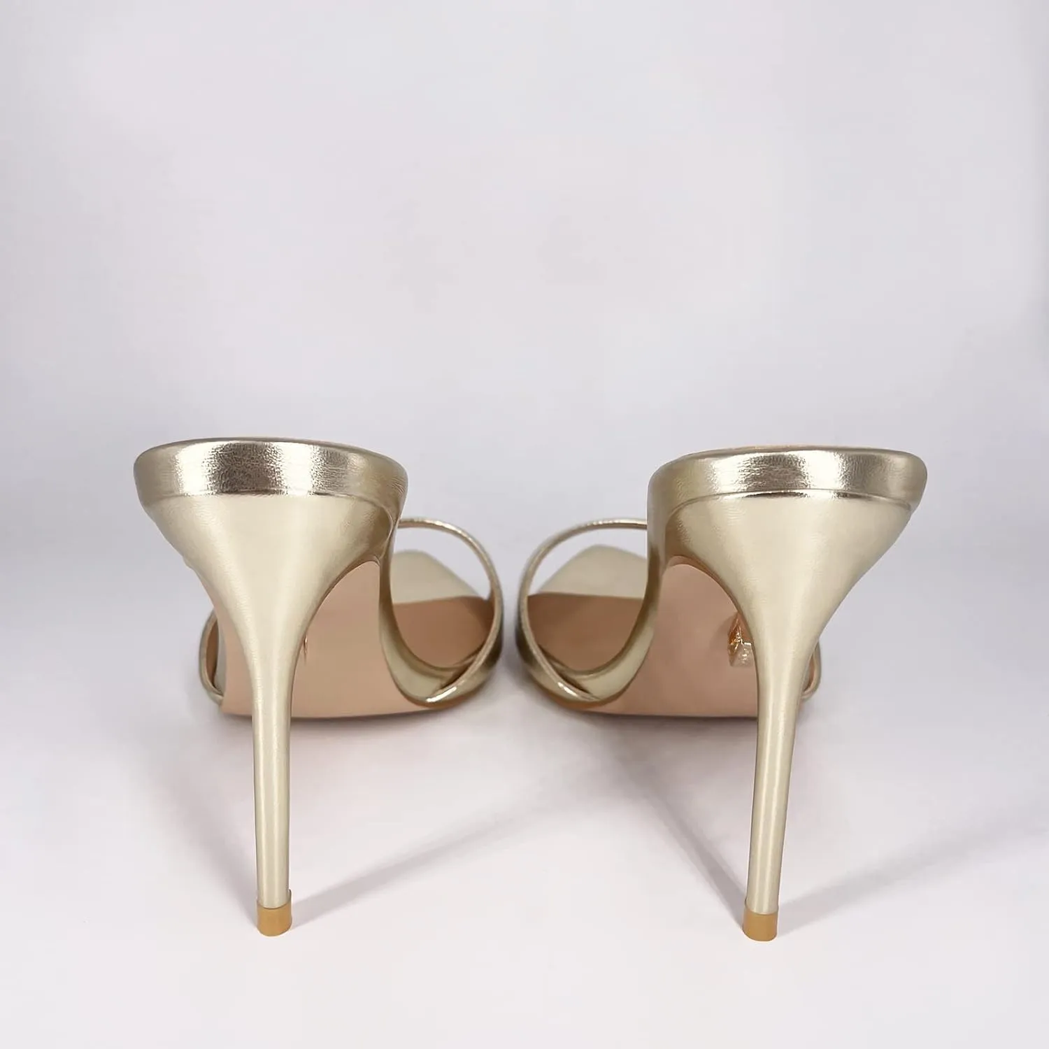 Women Mules High Heel Sandals Pointed Toe Lace Up Stilettos Heels Strappy Ladies Slippers Party Sandals Shoes