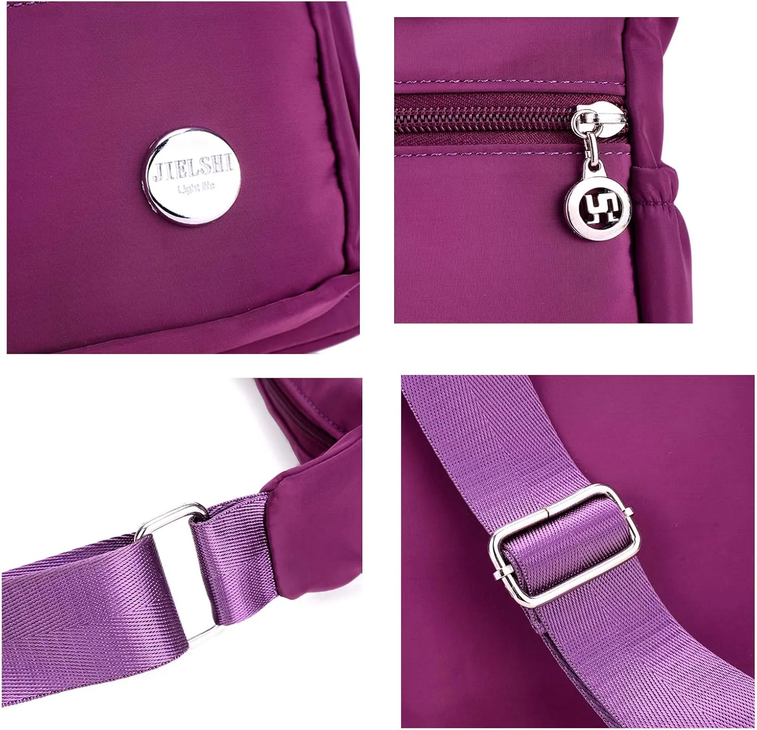 Women Shoulder Handbag Nylon Crossbody Bags Multipockets Purses Handbags Waterproof Messenger Bag