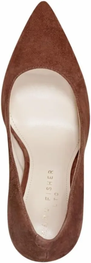 Women's Abilene Pump, Dark Brown Suede 200, 7.5