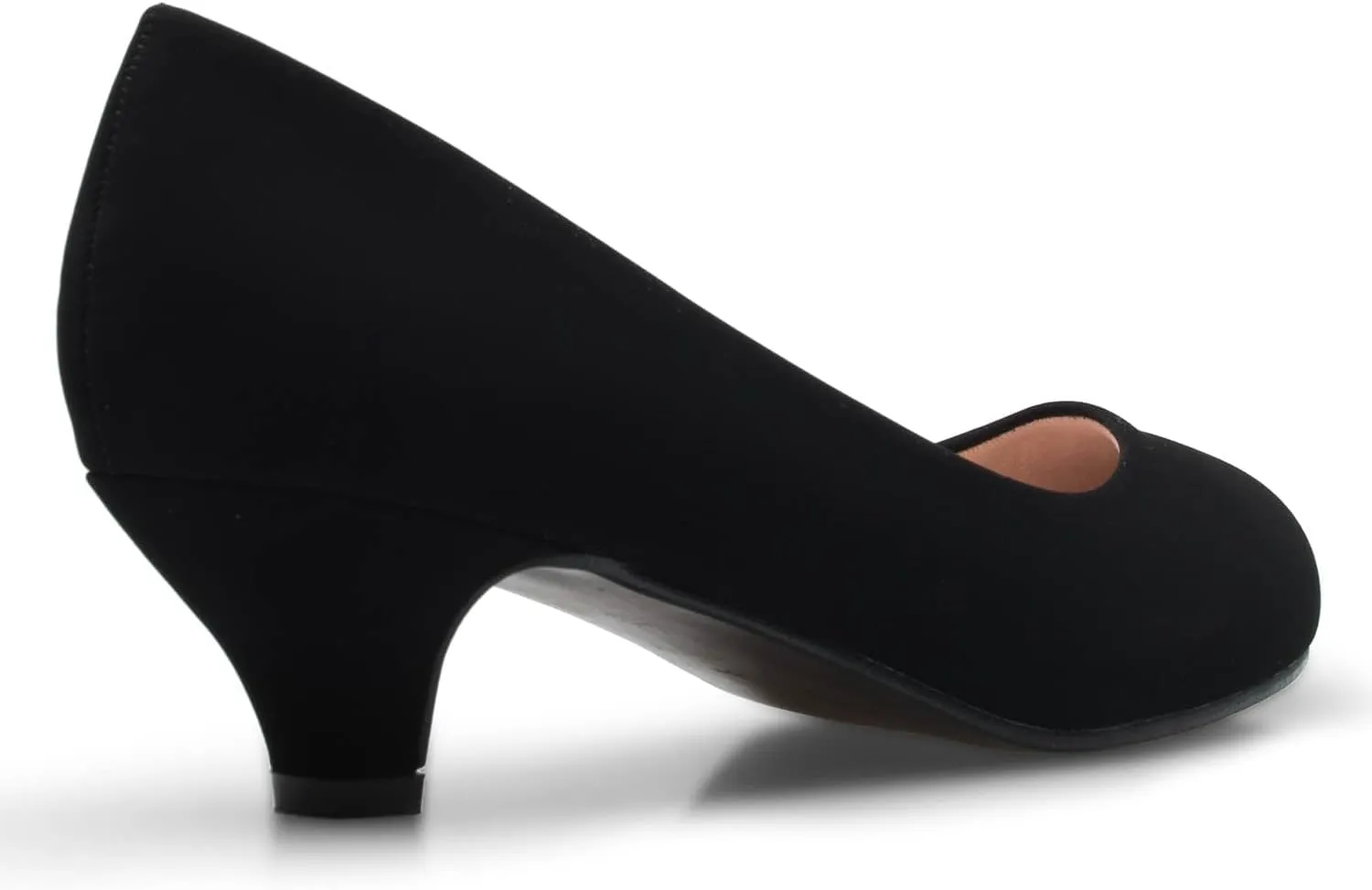 Women's Classic Closed Toe Kitten Heel Pumps | Dress, Work, Party Low Heeled