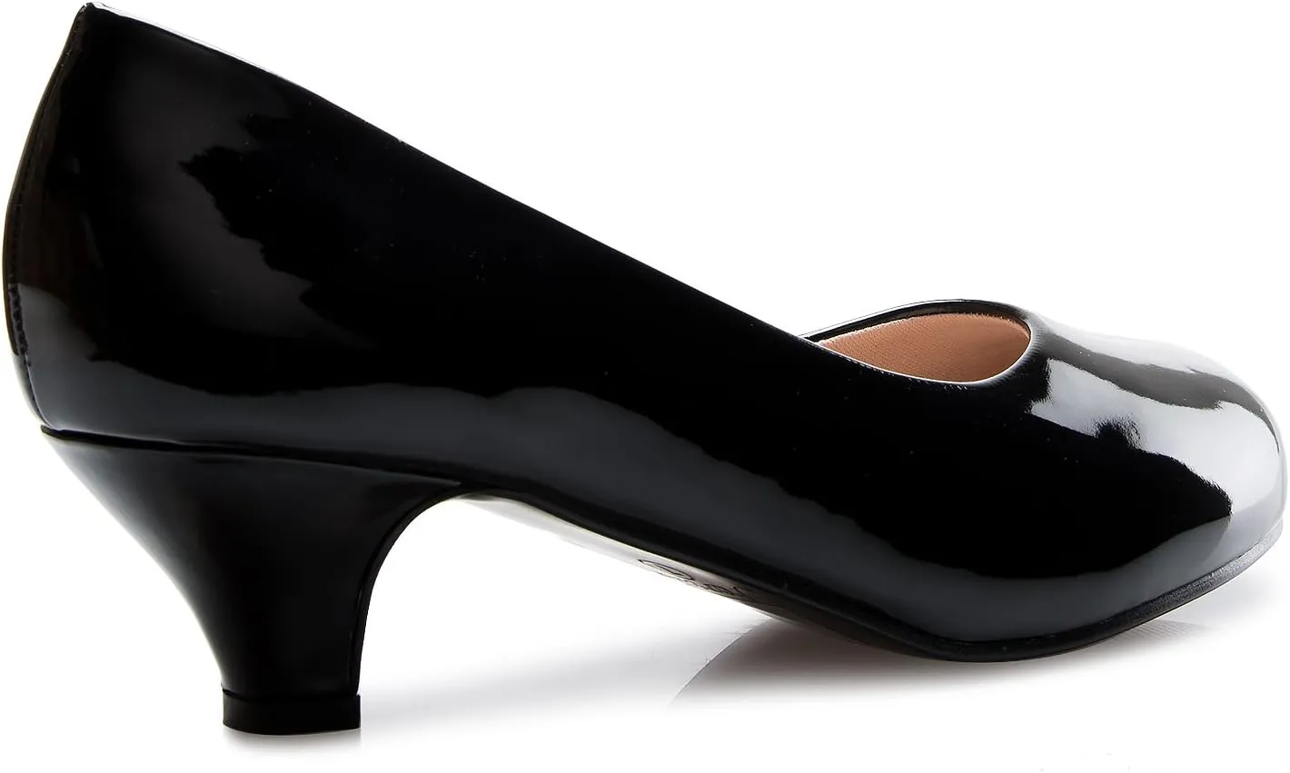 Women's Classic Closed Toe Kitten Heel Pumps | Dress, Work, Party Low Heeled