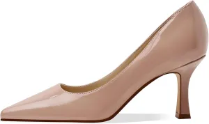 Women's Closed Toe High Heels Dress Pointed Toe Wedding Pump Shoes Prom Bridal Work Office Pumps for Women