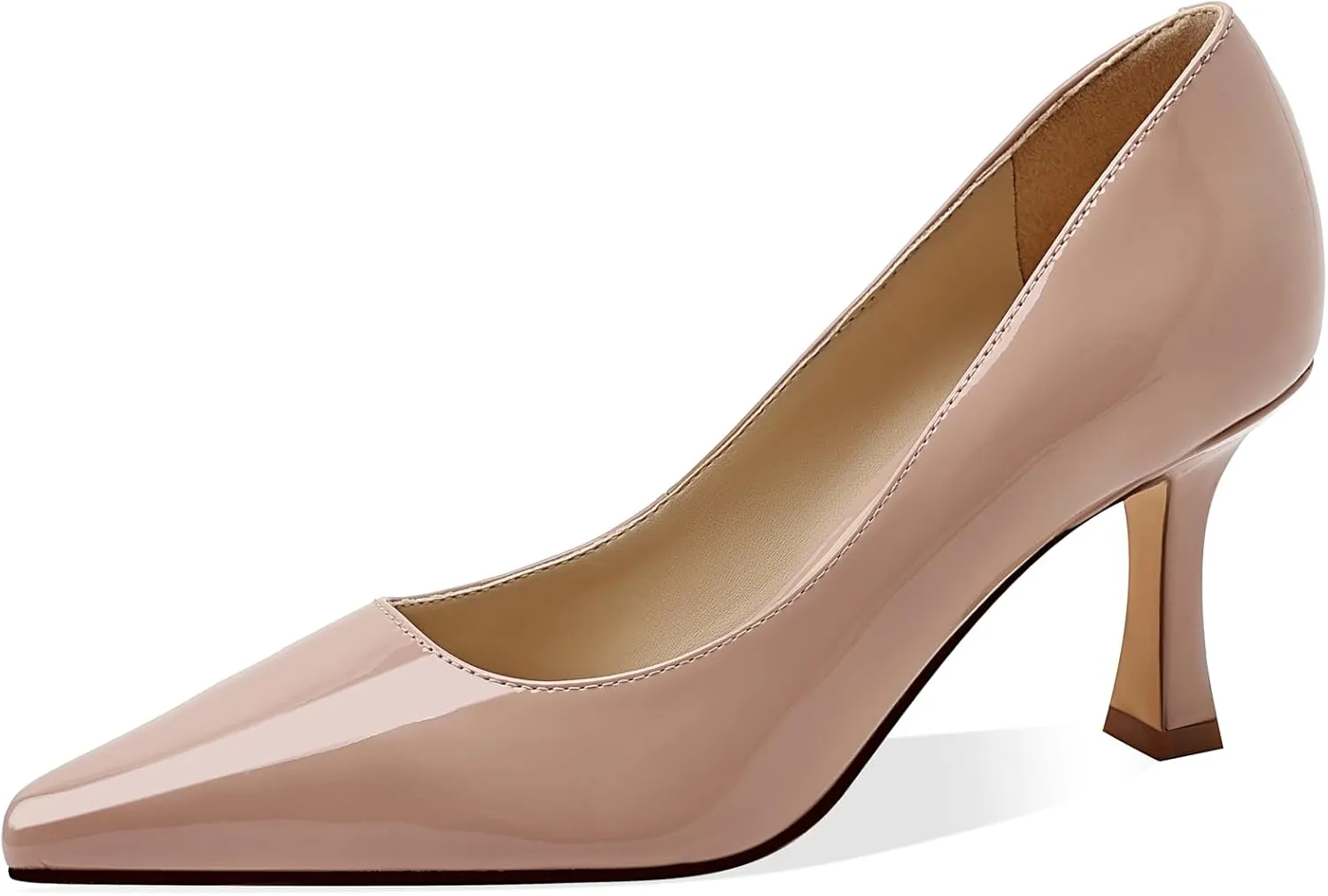 Women's Closed Toe High Heels Dress Pointed Toe Wedding Pump Shoes Prom Bridal Work Office Pumps for Women