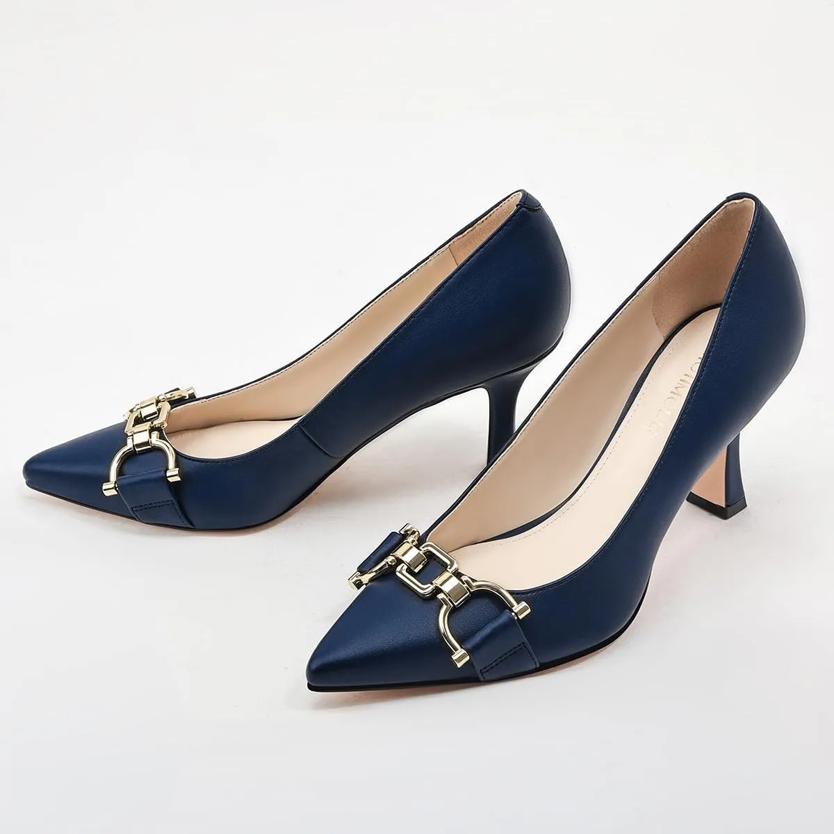 Women's Closed Toe High Heels Dress Pointed Toe Wedding Pump Shoes Prom Bridal Work Office Pumps for Women
