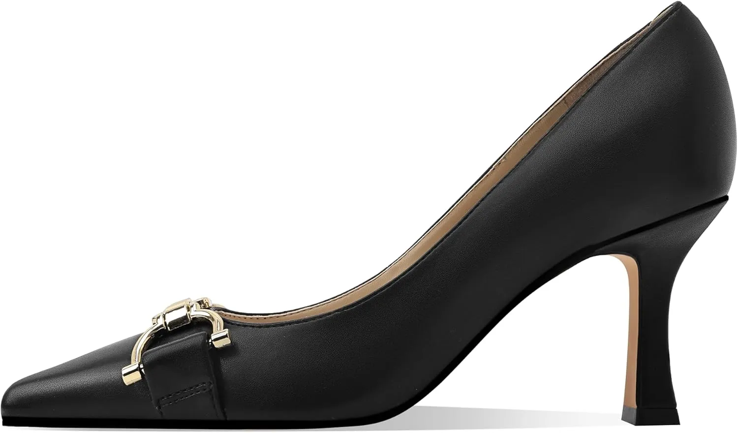 Women's Closed Toe Pointed Pumps Mid High Kitten Heels for Women Dress Shoes Womens Wedding Dressy Shoes