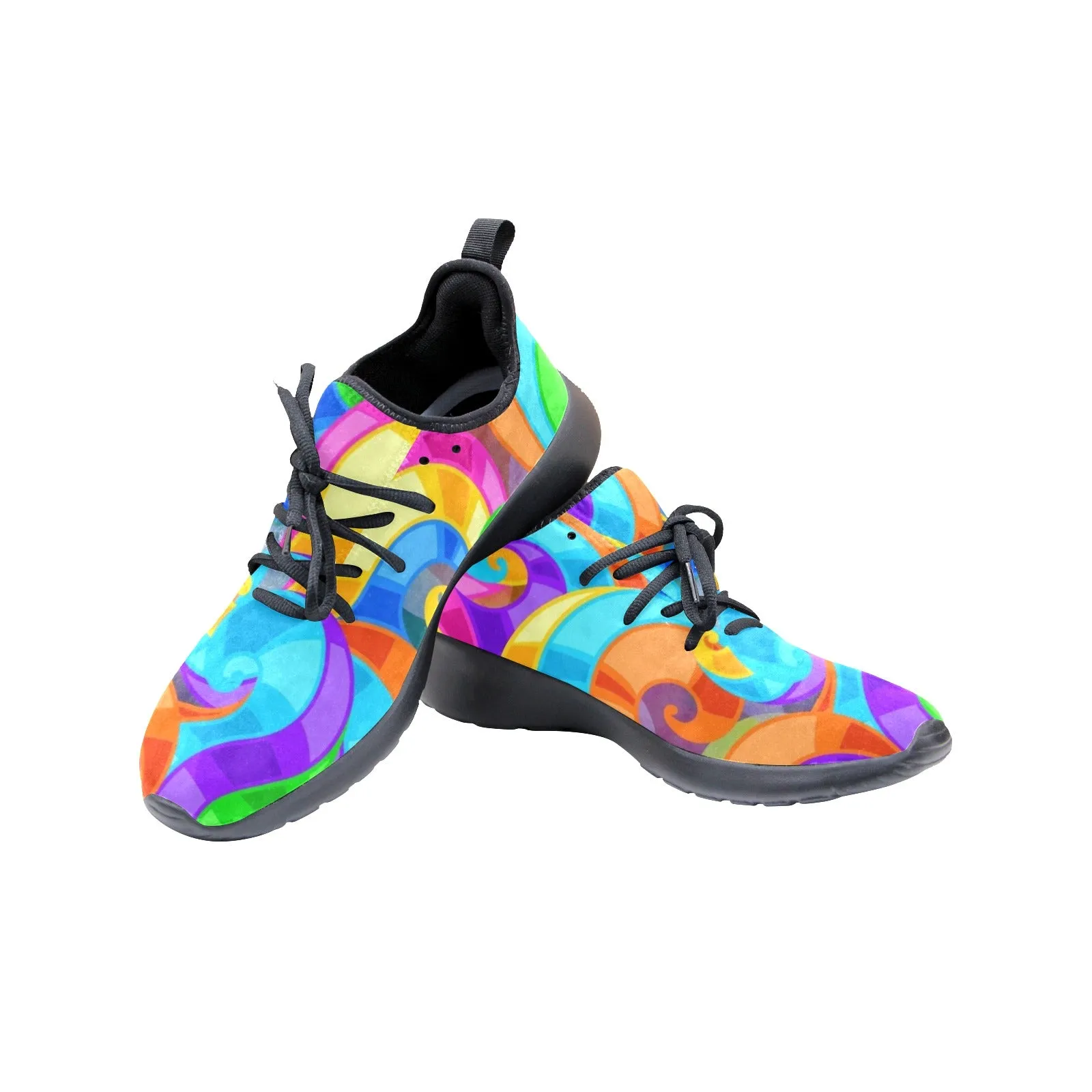 Womens Graffiti Look Slip on Sneakers