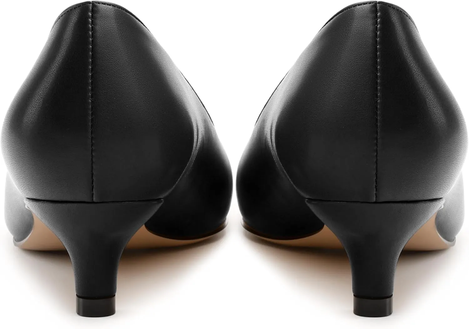 Womens Kitten Heel Pumps, Pointed Toe Dress Pumps for Women, Daily Pumps Shoes with Bow Tie