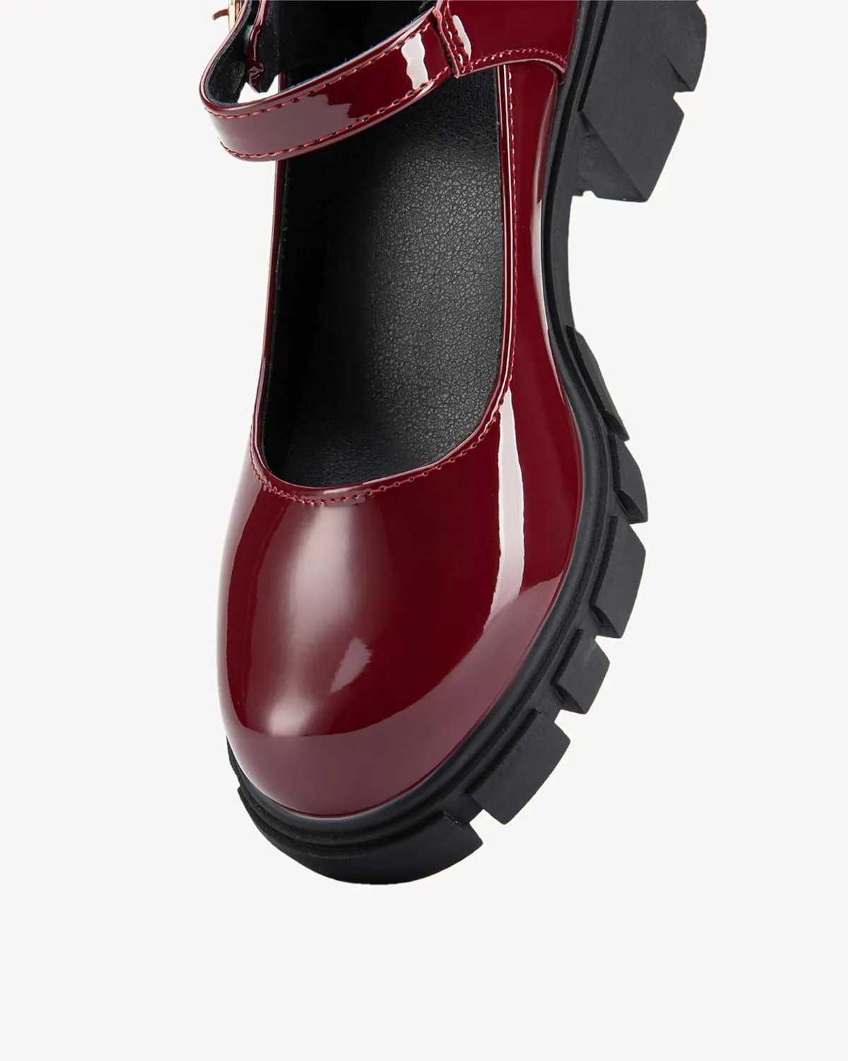 Women's Mary Jane Shoes Platform Low Heel Chunky Heels Ankle Strap Round Toe Dressy Pumps Oxford Style