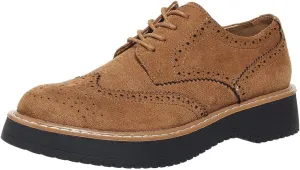 Women's Oxfords Classic Lace Up Vintage Round Toe Platform Casual Wingtip Brogues Low Heel Dress Shoes