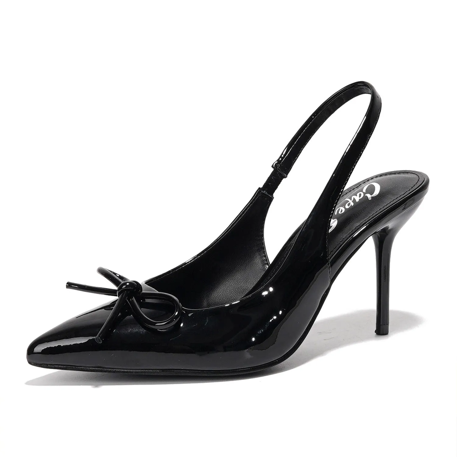 Women's Pointy Toe Ribbon Heel -MAGGY