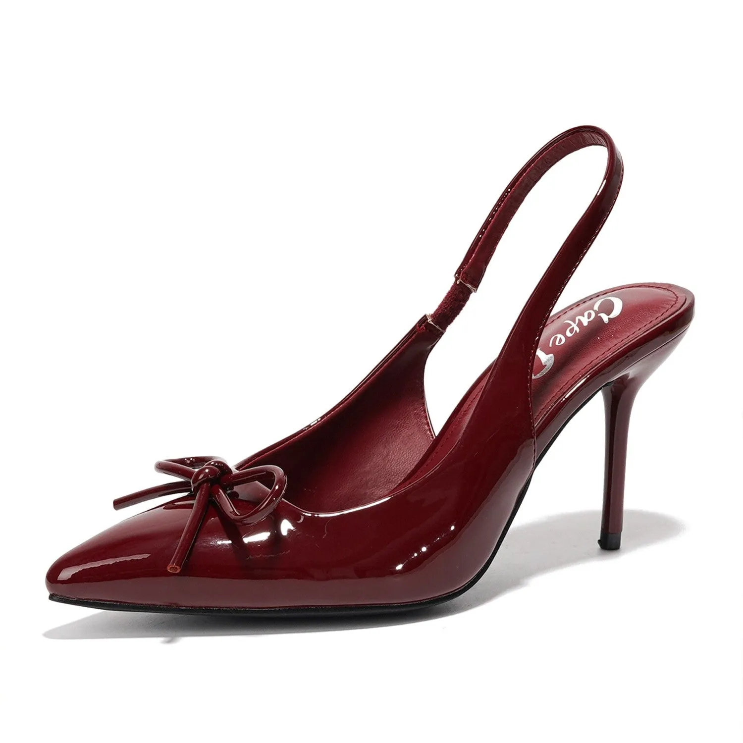 Women's Pointy Toe Ribbon Heel -MAGGY