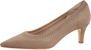 Women's Pumps Kitten Heel Pump Shoes Pointed Toe Knit Comfortable Dress Shoes for Work Business Casual Party Dressy, US Size 4-11