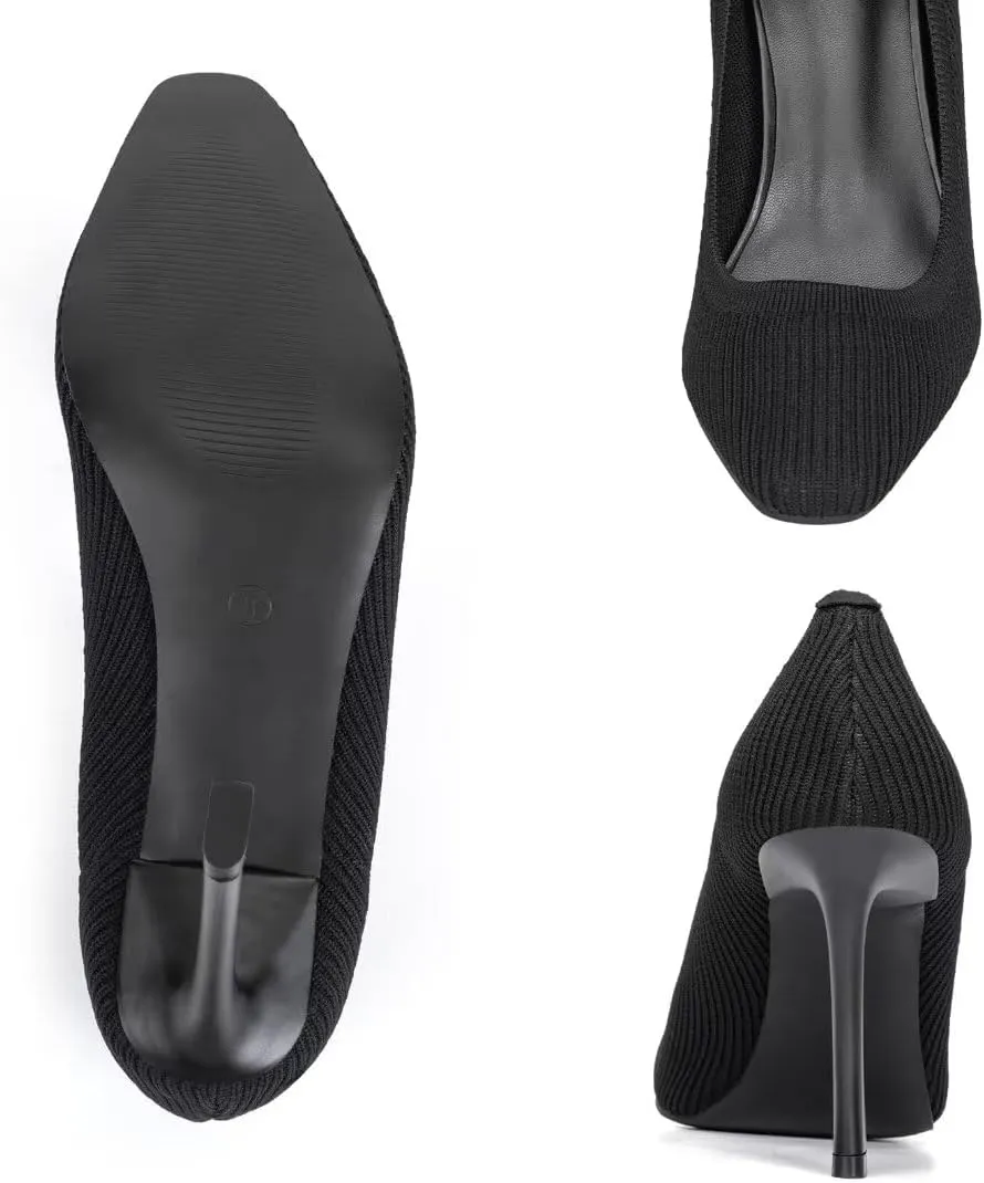 Women's Pumps Pointed Toe Kitten Heel Slip On Dressy Casual Shoes