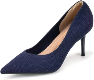 Women's Pumps Pointed Toe Kitten Heel Slip On Dressy Casual Shoes