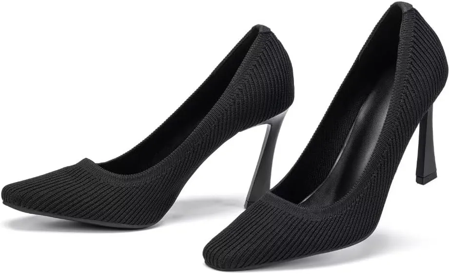 Women's Pumps Pointed Toe Kitten Heel Slip On Dressy Casual Shoes