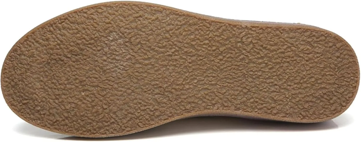 Women's Suede Oxford Loafers, Comfortable Lace-Up Casual Round Toe Shoes Business Work Walking