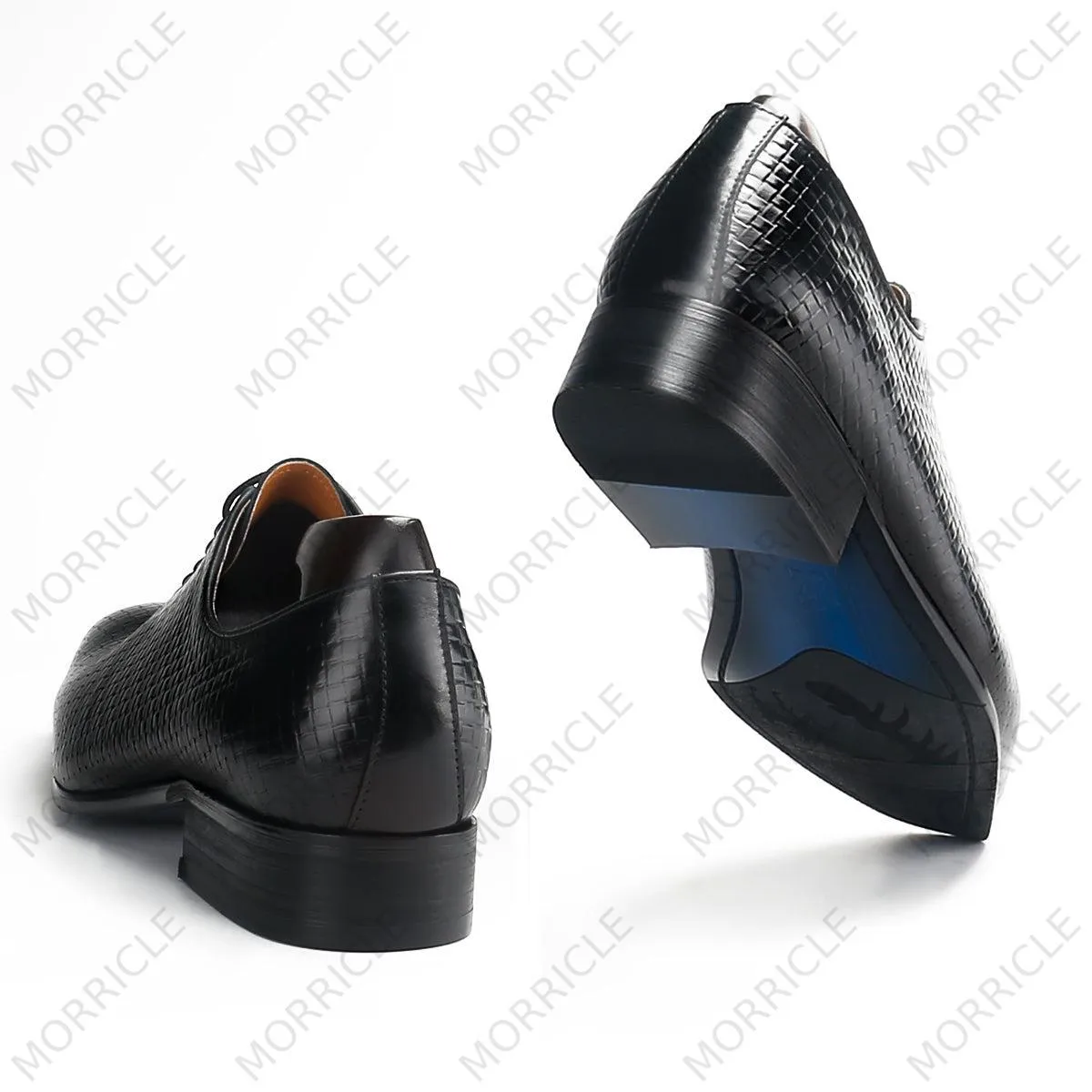 Woven Wholecut Oxford Shoes