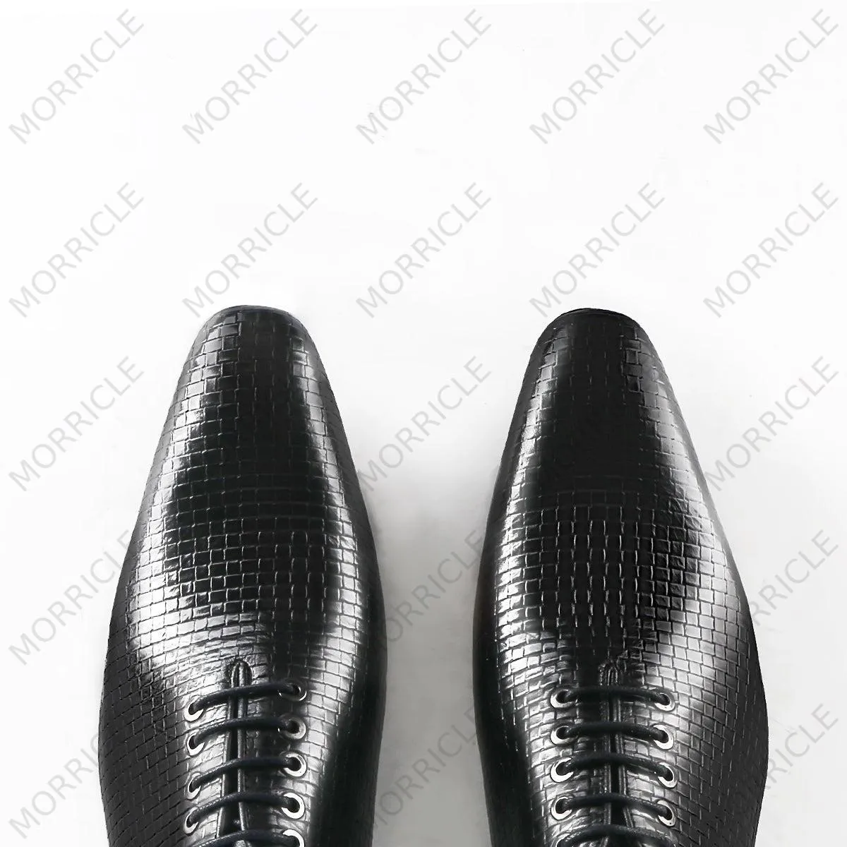 Woven Wholecut Oxford Shoes