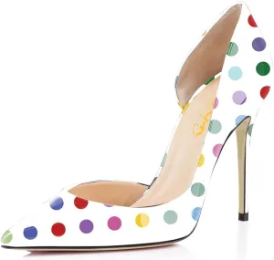 XYD Women Sexy High Heel Pumps Formal Event Closed Pointy Toe Slip-on D'Orsay Dress Office Shoes